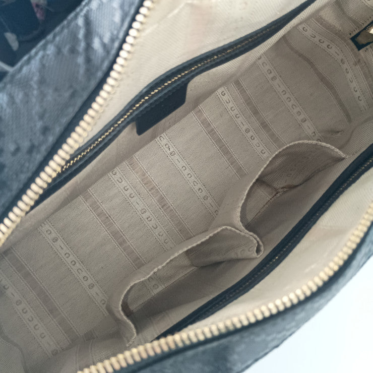 超美品 GUCCI グッチ ハンドバッグ ブライトディアマンテ 2WAYバッグ 354332 ブラック ゴールド金具 レザー レディース ミニボストンバッグ ショルダーバッグ