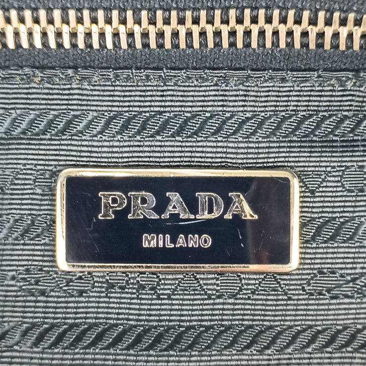 PRADA プラダ トートバッグ トートバッグ BR4371 ネイビー ナイロン レザー ユニセックス ショルダーバッグ 三角ロゴプレート