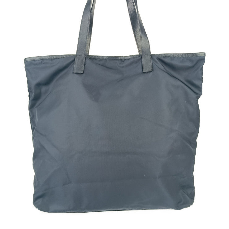 PRADA プラダ トートバッグ トートバッグ BR4371 ネイビー ナイロン レザー ユニセックス ショルダーバッグ 三角ロゴプレート