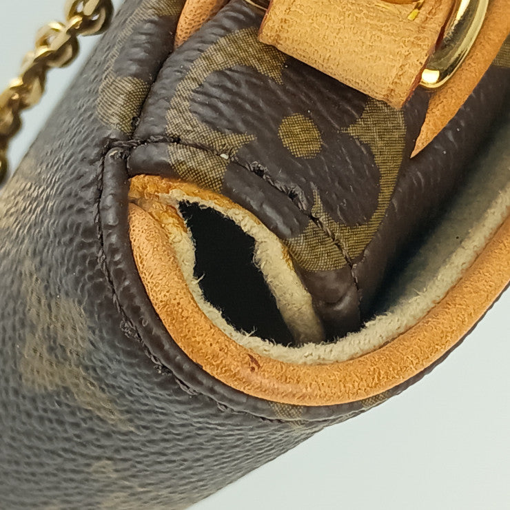 美品 LOUIS VUITTON ルイ ヴィトン ポーチ モノグラム ポシェット・トゥラム M60020 ブラウン ゴールド金具 PVC レザー ユニセックス ターンロック