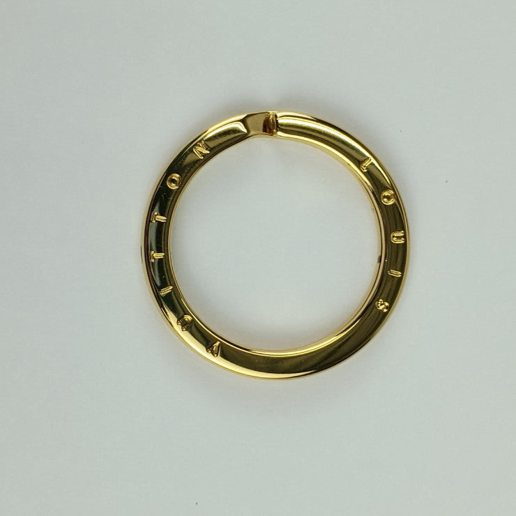 超美品 LOUIS VUITTON ルイ ヴィトン バッグチャーム ビジューサック モノグラミンク M00543 マロン ゴールド金具 ミンクファー レザー レディース キーリング