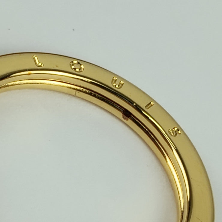 超美品 LOUIS VUITTON ルイ ヴィトン バッグチャーム ビジューサック モノグラミンク M00543 マロン ゴールド金具 ミンクファー レザー レディース キーリング