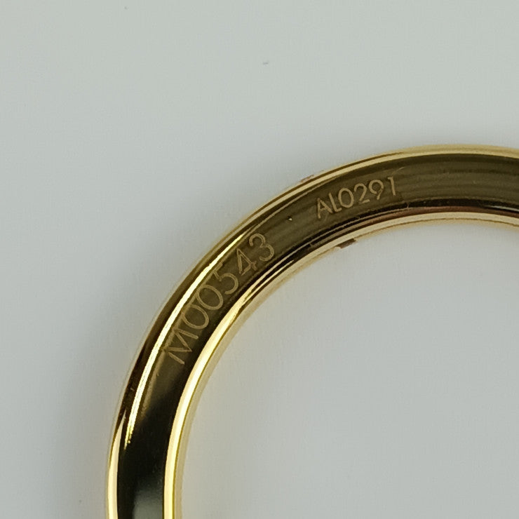 超美品 LOUIS VUITTON ルイ ヴィトン バッグチャーム ビジューサック モノグラミンク M00543 マロン ゴールド金具 ミンクファー レザー レディース キーリング