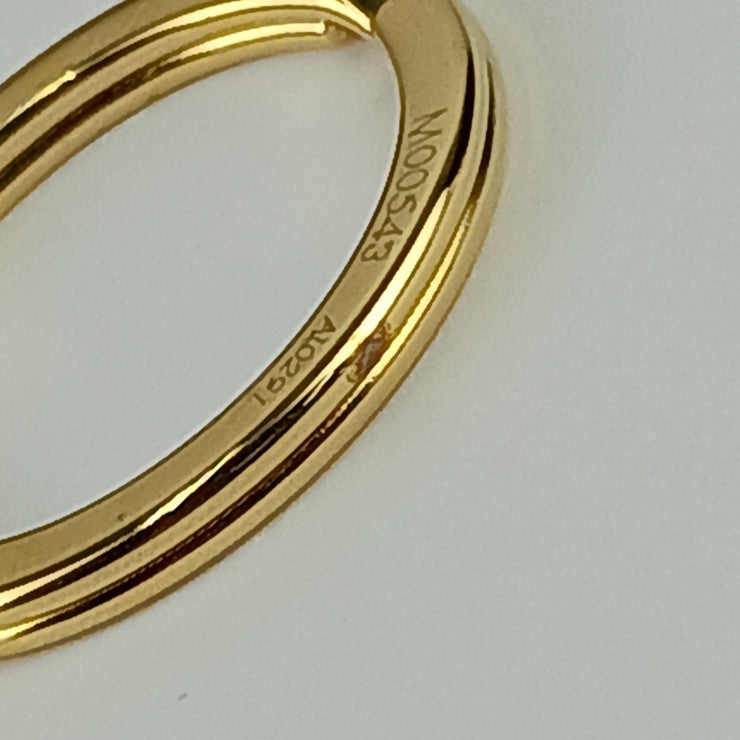 超美品 LOUIS VUITTON ルイ ヴィトン バッグチャーム ビジューサック モノグラミンク M00543 マロン ゴールド金具 ミンクファー レザー レディース キーリング