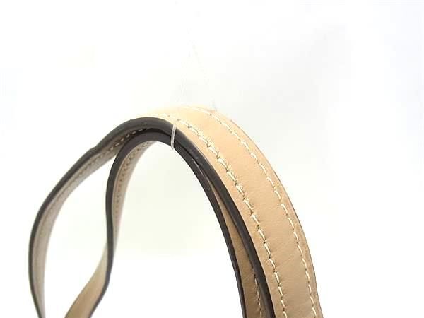 COACH コーチ トートバッグ ニーナ CR096 ベージュ レザー レディース 美品