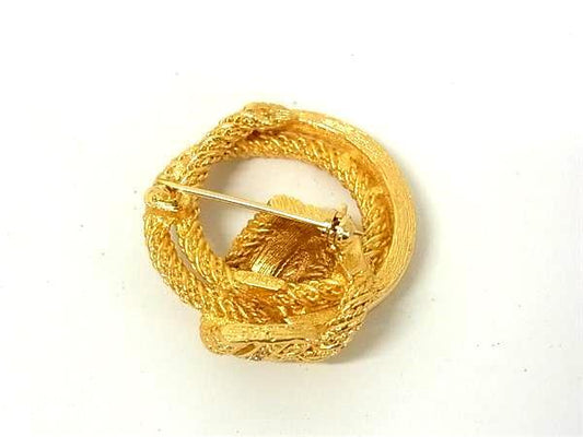 ChristianDior クリスチャンディオール ブローチ - - ゴールド メタル レディース ラインストーン 超美品