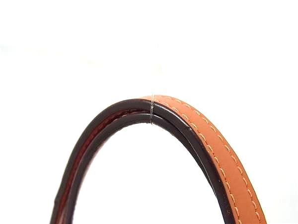 COACH コーチ トートバッグ シグネチャー F58292 ブラウン オレンジ PVC×レザー レディース 新古未使用展示品