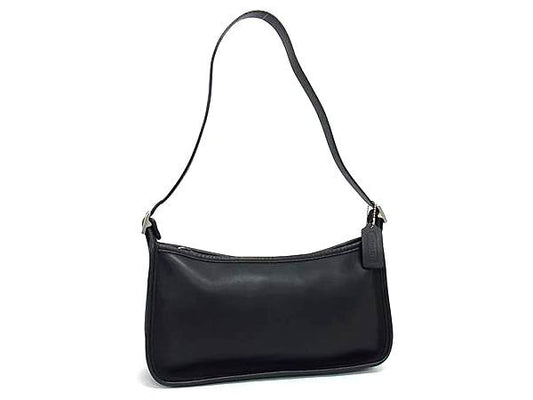 COACH コーチ ショルダーバッグ オールドコーチ 9071 ブラック レザー レディース シルバー金具 美品