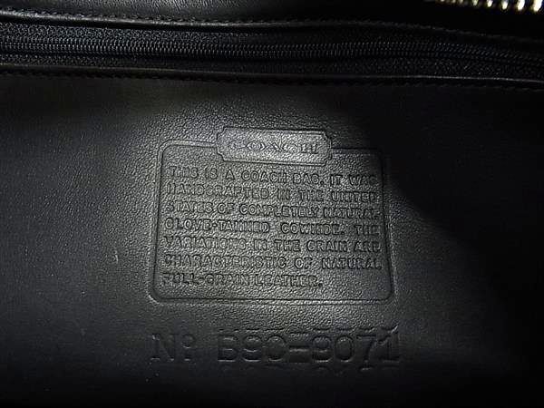 COACH コーチ ショルダーバッグ オールドコーチ 9071 ブラック レザー レディース シルバー金具 美品