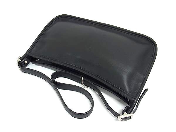 COACH コーチ ショルダーバッグ オールドコーチ 9071 ブラック レザー レディース シルバー金具 美品
