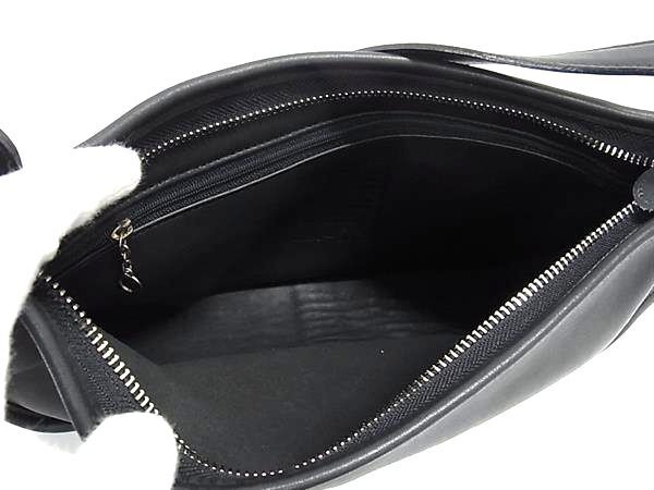 COACH コーチ ショルダーバッグ オールドコーチ 9071 ブラック レザー レディース シルバー金具 美品