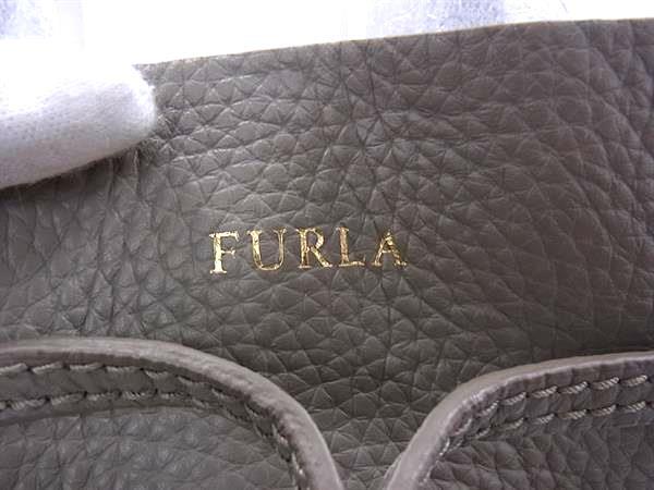 FURLA フルラ ショルダーバッグ ステイシー グレージュ レザー レディース 2WAY
