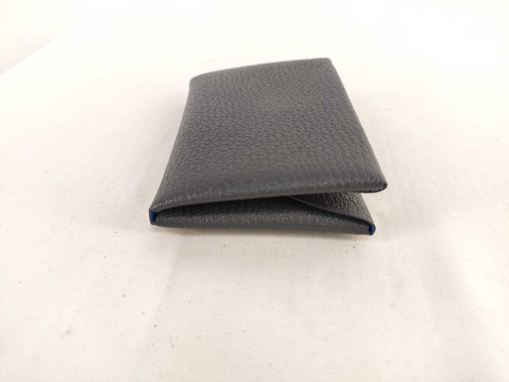 HERMES エルメス カードケース カルヴィデュオ ヴェルソ アルドワーズ×ブルーイドラ シェーブル ユニセックス シルバー金具 新品未使用展示品