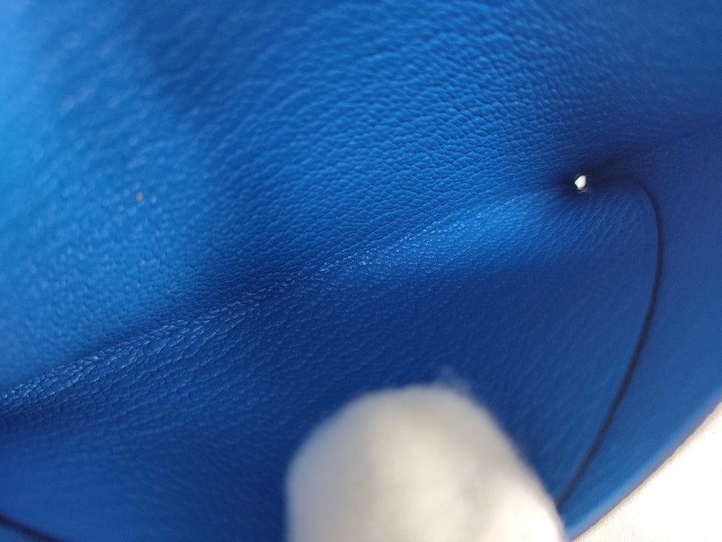 HERMES エルメス カードケース カルヴィデュオ ヴェルソ アルドワーズ×ブルーイドラ シェーブル ユニセックス シルバー金具 新品未使用展示品