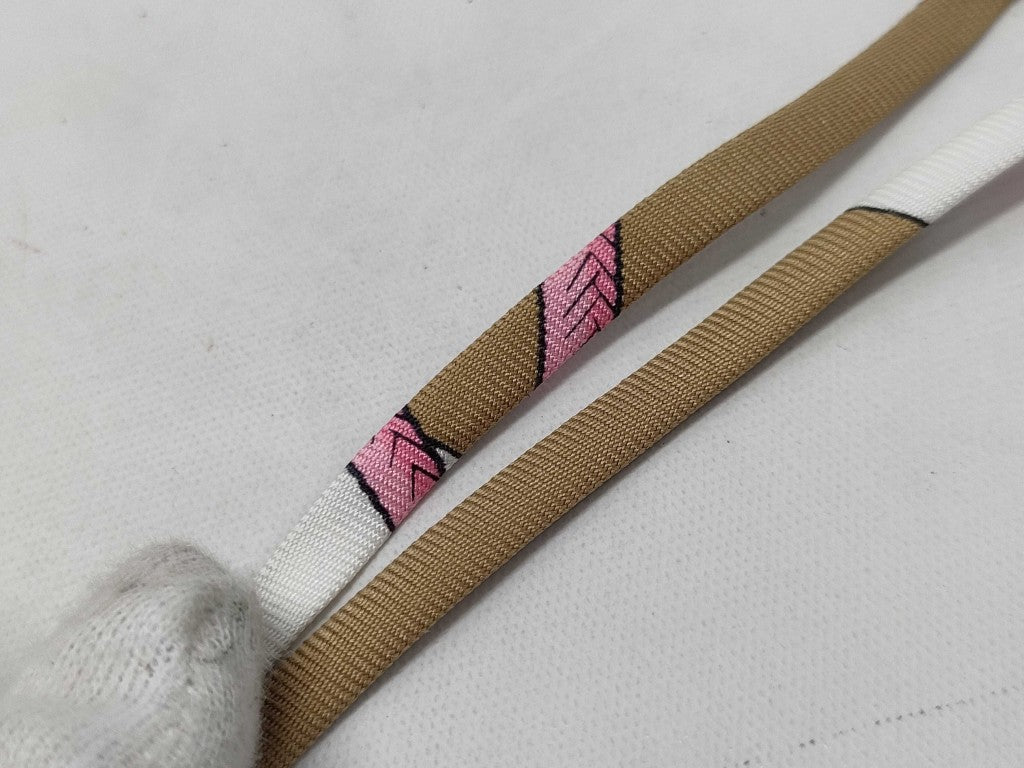 HERMES エルメス ネックレス トゥールビヨン シルバー マルチカラー メタル シルク レディース コード ネックレス 新古未使用展示品