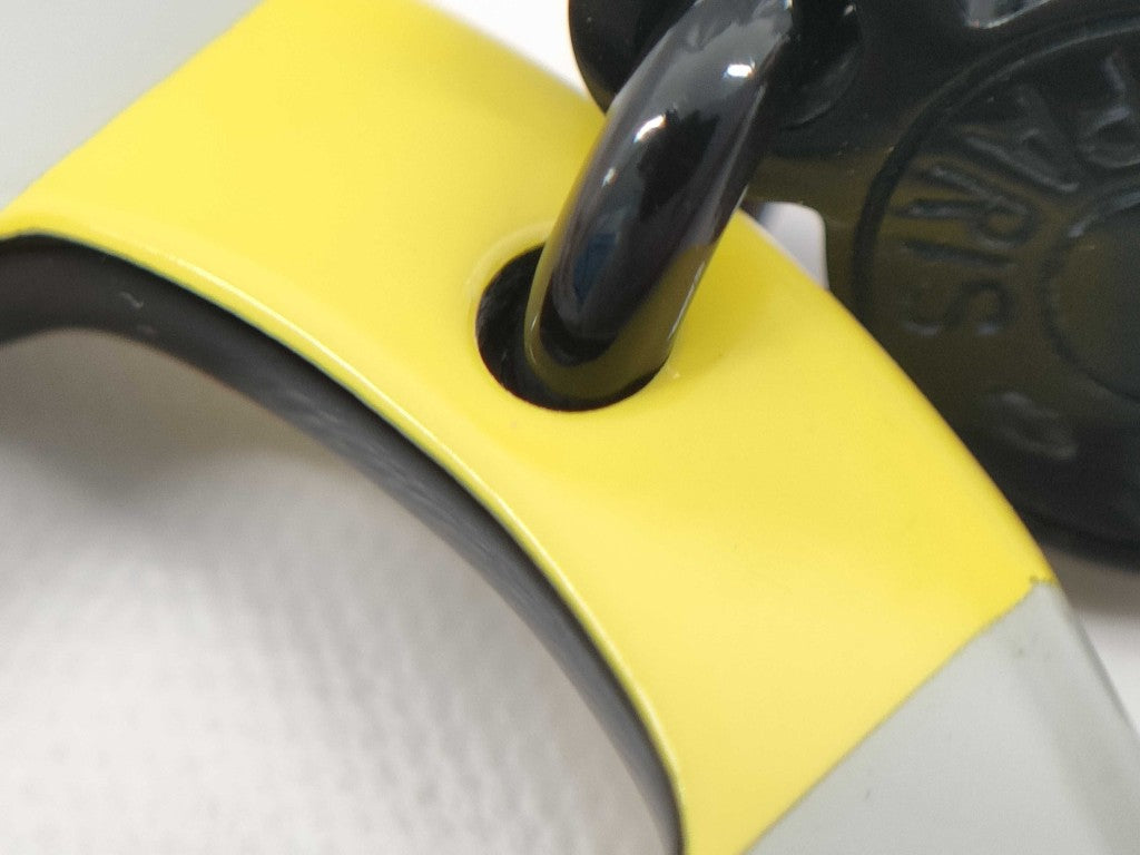 HERMES エルメス ピアス Hエキップ マルチカラー バッファローホーン レディース セリエ 美品