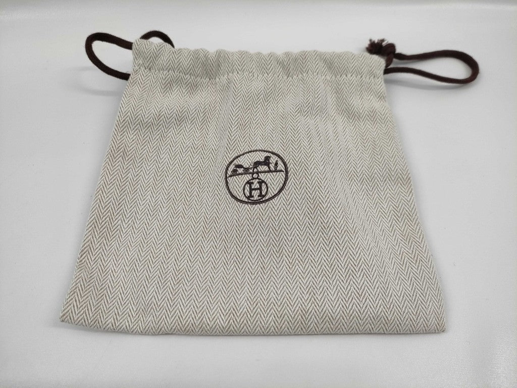 HERMES エルメス ピアス Hエキップ マルチカラー バッファローホーン レディース セリエ 美品