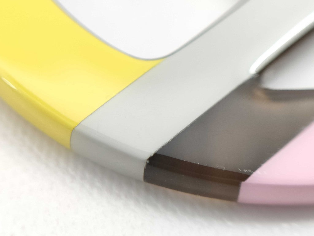 HERMES エルメス ピアス Hエキップ マルチカラー バッファローホーン レディース セリエ 美品