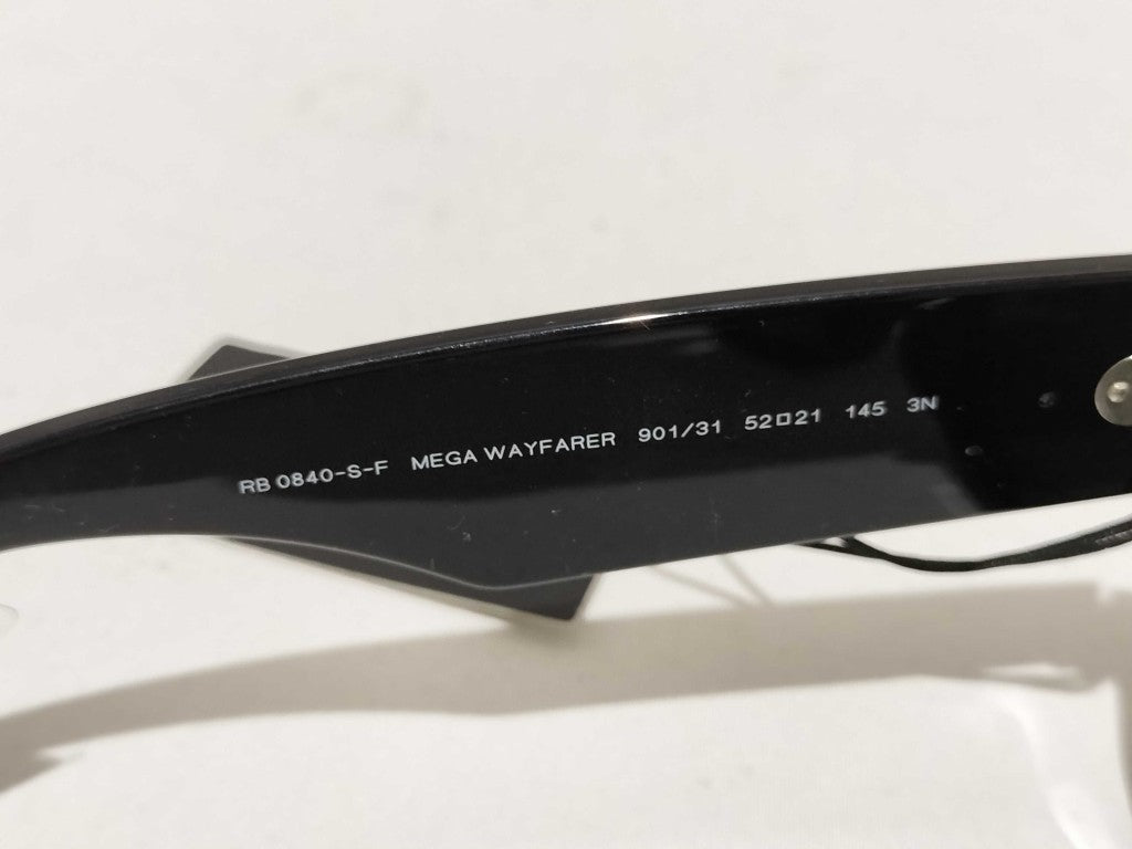 RayBan レイバン サングラス メガ ウェイファーラー RB 0840SF ブラック プラスチック メンズ 超美品