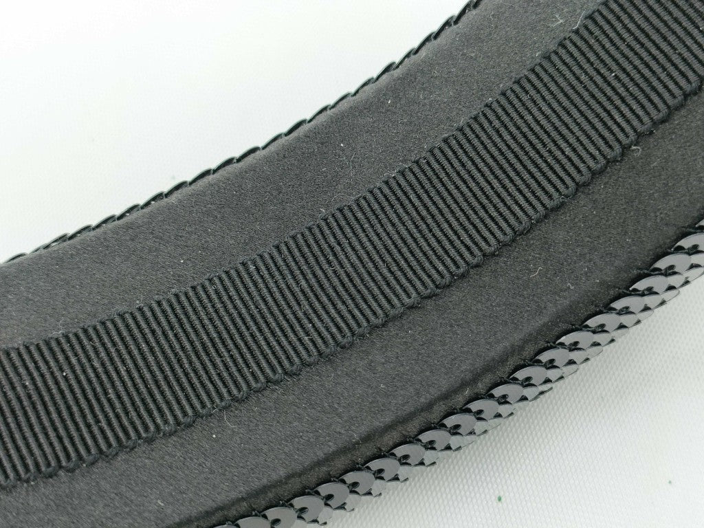 PRADA プラダ カチューシャ ブラック サテン スパンコール レディース 美品