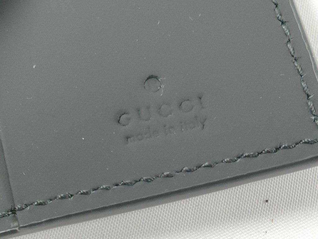 GUCCI グッチ キーケース GGラバーエフェクト 771312 ブラック レザー ユニセックス ６連 ガンメタ金具 新品未使用展示品