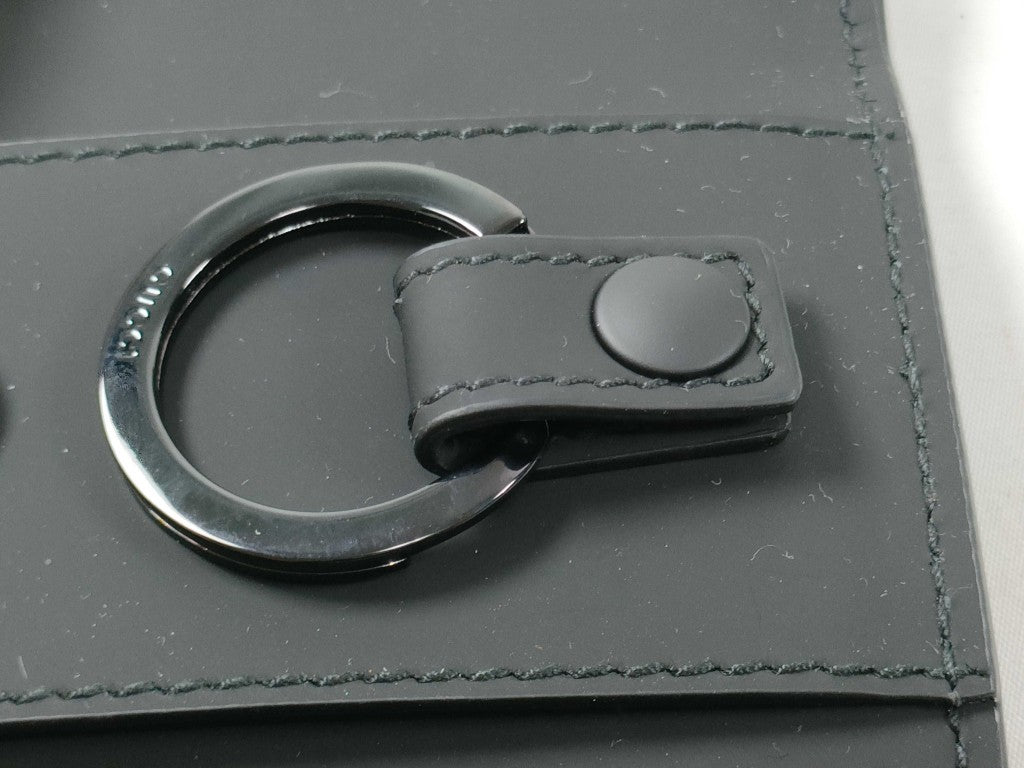 GUCCI グッチ キーケース GGラバーエフェクト 771312 ブラック レザー ユニセックス ６連 ガンメタ金具 新品未使用展示品