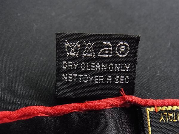 FENDI フェンディ スカーフ レッド ブラック シルク100% レディース 総柄 大判