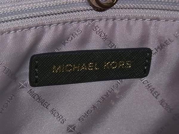 MICHAEL KORS マイケルコース トートバッグ ジェット セット トラベル シグネチャー ミディアム キャリーオール トート 35F9GTVT2T カーキ系 PVC レディース ゴールド金具 美品