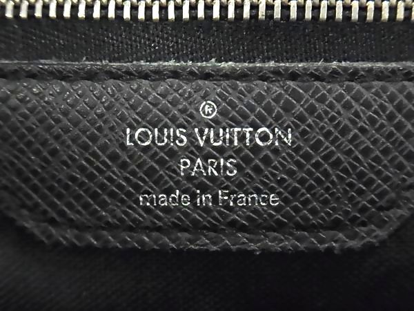 LOUIS VUITTON ルイヴィトン ビジネスバッグ ネオ イゴール M32782 アルドワーズ(ブラック系) タイガ メンズ シルバー金具 美品