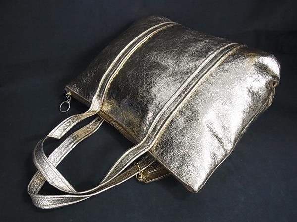 COACH コーチ トートバッグ 13820 ゴールド レザー レディース 美品