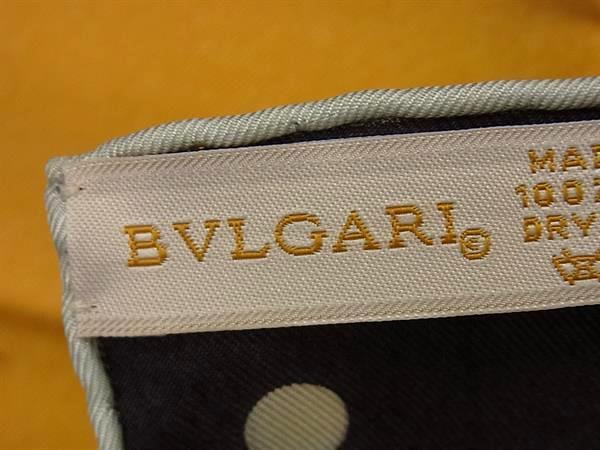 BVLGARI ブルガリ スカーフ イエロー ブラック シルク100% レディース 超美品