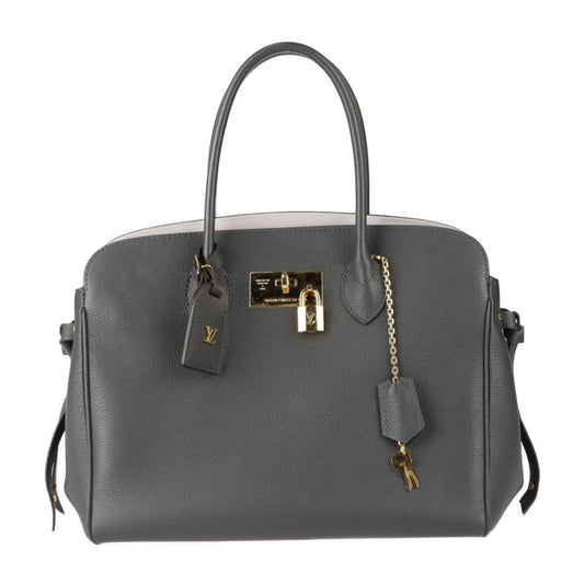 美品 LOUIS VUITTON ルイ ヴィトン ミラMM ハンドバッグ M55317 トリヨンレザー エタン グレー系 ゴールド金具 トートバッグ ターンロック ビトン