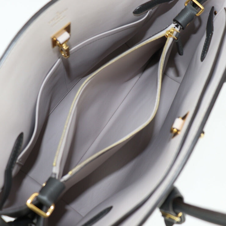 美品 LOUIS VUITTON ルイ ヴィトン ミラMM ハンドバッグ M55317 トリヨンレザー エタン グレー系 ゴールド金具 トートバッグ ターンロック ビトン