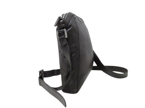 美品 BVLGARI ブルガリ ショルダーバッグ オクト - ブラウン レザー メンズ シルバー金具