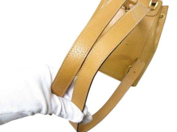 GUCCI グッチ リュックサック バンブー 003-2034-0030 ライトブラウン レザー レディース オールドグッチ ヴィンテージ ゴールド金具