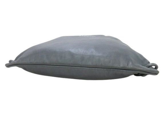 SAINT LAURENT PARIS サンローラン パリ ナップサック テディ 553919 チャコールグレー レザー ユニセックス YSL リュックサック 巾着