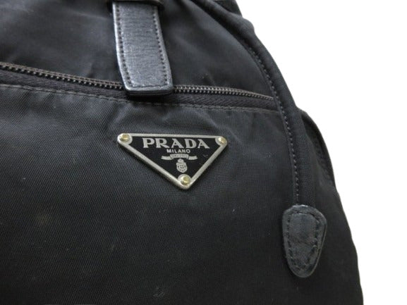 PRADA プラダ リュックサック テスート - ナイロン ユニセックス 三角ロゴプレート トライアングルロゴ シルバー金具 白タグ