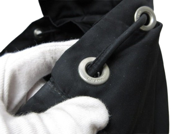 PRADA プラダ リュックサック テスート - ナイロン ユニセックス 三角ロゴプレート トライアングルロゴ シルバー金具 白タグ