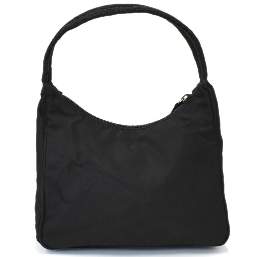 美品 PRADA プラダ ハンドバッグ TESSUTO SPORT ハンドバッグ MV519 ブラック ナイロン レディース 三角ロゴプレート ミニバッグ