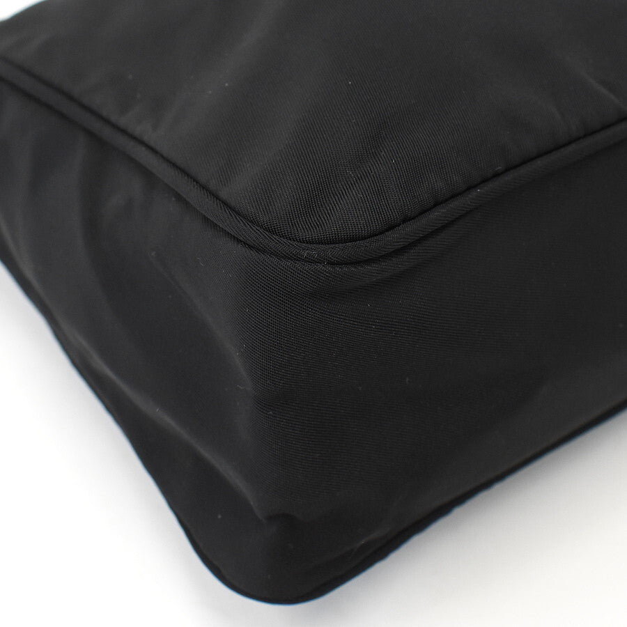 美品 PRADA プラダ ハンドバッグ TESSUTO SPORT ハンドバッグ MV519 ブラック ナイロン レディース 三角ロゴプレート ミニバッグ