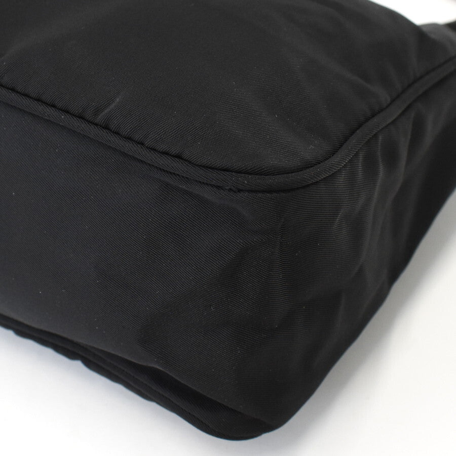 美品 PRADA プラダ ハンドバッグ TESSUTO SPORT ハンドバッグ MV519 ブラック ナイロン レディース 三角ロゴプレート ミニバッグ