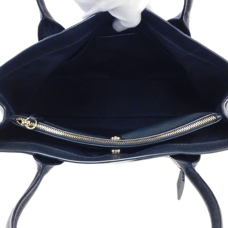 美品 COACH コーチ トートバッグ ケイシー トート F31475 ブラウン ブラック ゴールド金具 PVC レザー レディース ショルダーバッグ