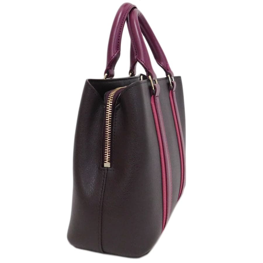 美品 Paul Smith ポールスミス ハンドバッグ 2WAYバッグ PWR120 ブラウン系 パープル系 ピンク系 ゴールド金具 レザー レディース ショルダーバッグ