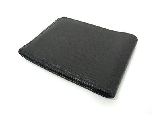 美品 LOUIS VUITTON ルイヴィトン 二つ折り 財布 ポルトビエ 6カルト クレディ M30482 アルドワーズ ブラック タイガ メンズ