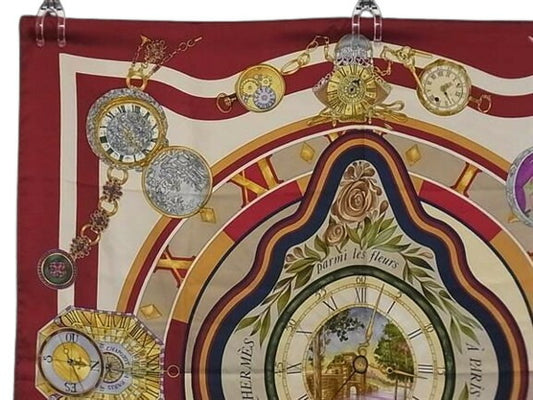 HERMES エルメス スカーフ カレ90 - マルチカラー シルク100% レディース parmi les fleurs je compt 大判