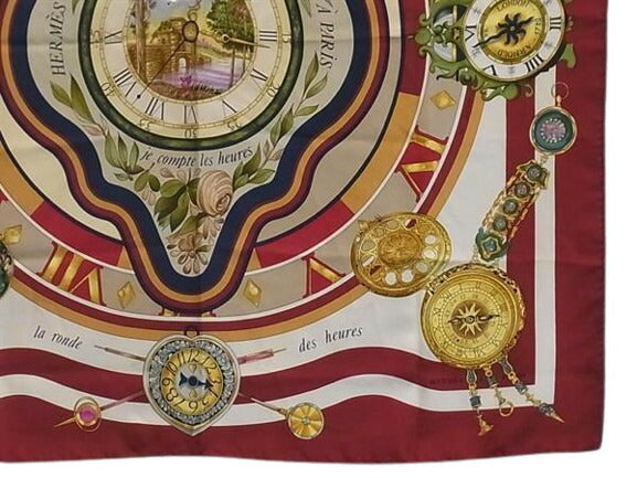 HERMES エルメス スカーフ カレ90 - マルチカラー シルク100% レディース parmi les fleurs je compt 大判