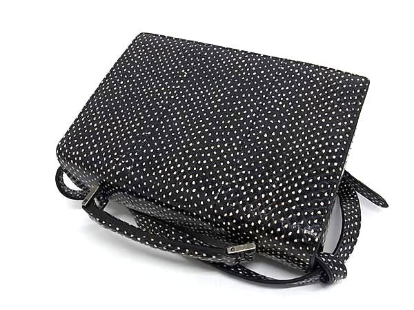 美品 SAINT LAURENT サンローラン ハンドバッグ ベルシャス 482051 ブラック パイソン ユニセックス 2WAY クロスボディ シルバー金具