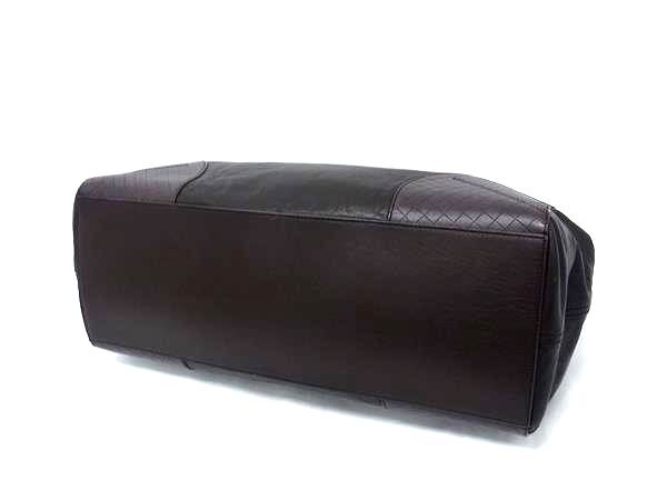 BOTTEGA VENETA ボッテガヴェネタ ハンドバッグ イントレチャート スコルピート - ダークブラウン レザー