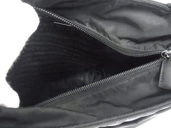 美品 PRADA プラダ ハンドバッグ テスート - ブラック ナイロン レディース 三角ロゴプレート トライアングルロゴ