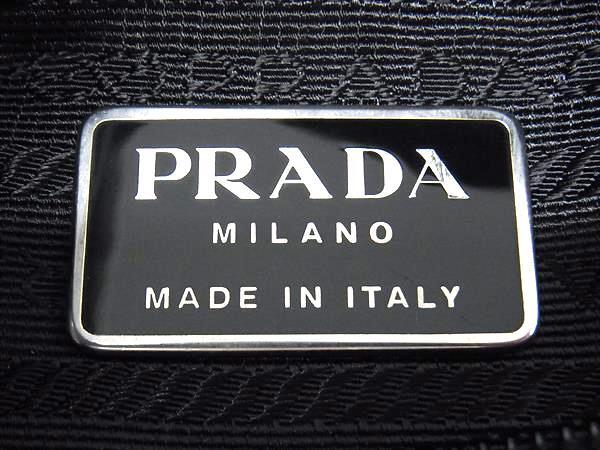 美品 PRADA プラダ ハンドバッグ テスート - ブラック ナイロン レディース 三角ロゴプレート トライアングルロゴ